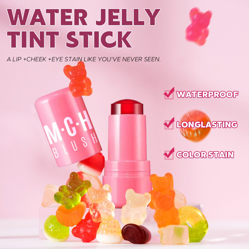 Custom Logo Jelly Blush Blusher Stick With Lip Cheek Tints Long Lasting Vegan Unique Face Private Label Makeup Jelly Blush Tint