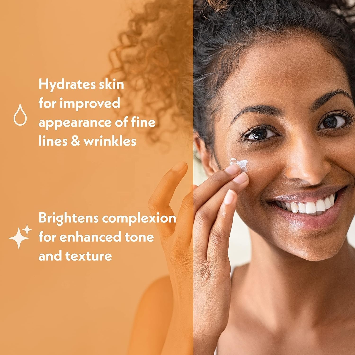 Collagen Face Cream with Vitamin C Nicotinamide Hyaluronic Acid Acne-Fighting Ingredients Anti-Aging Moisturizer Tightening Skin