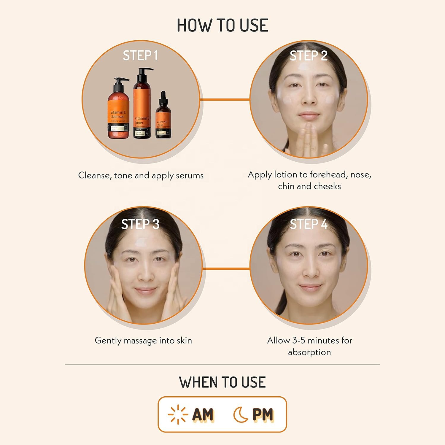 Collagen Face Cream with Vitamin C Nicotinamide Hyaluronic Acid Acne-Fighting Ingredients Anti-Aging Moisturizer Tightening Skin