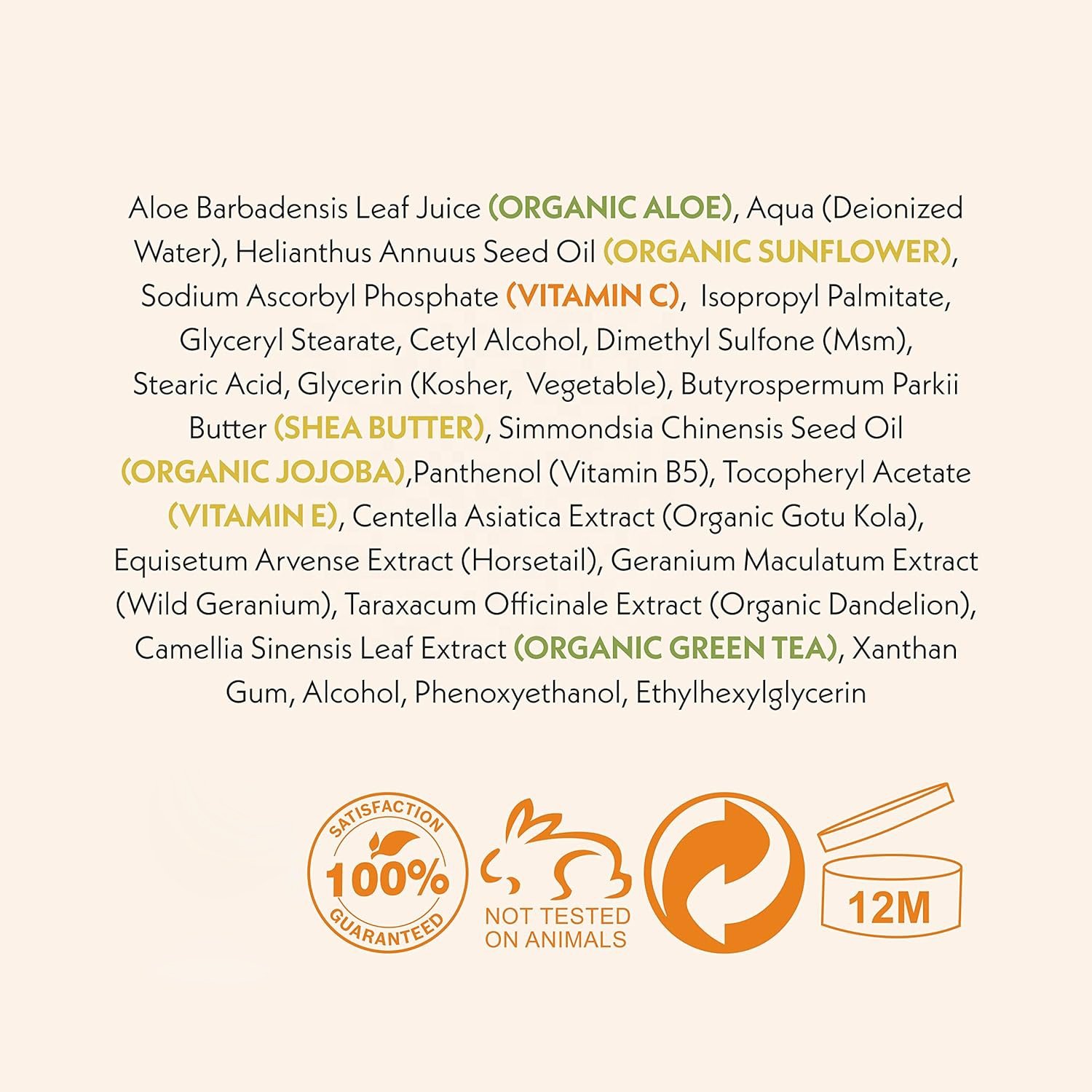 Collagen Face Cream with Vitamin C Nicotinamide Hyaluronic Acid Acne-Fighting Ingredients Anti-Aging Moisturizer Tightening Skin