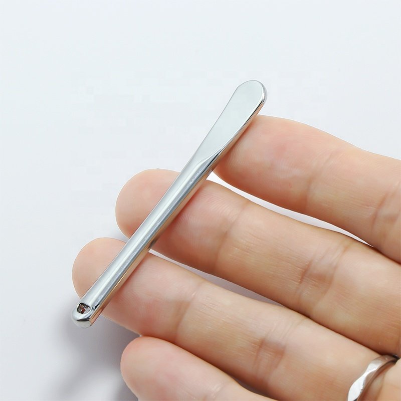 Luxury Metal Cosmetic Spoon Face Cream Mixing 60mm Mini Small Gold Cosmetic Spatulas