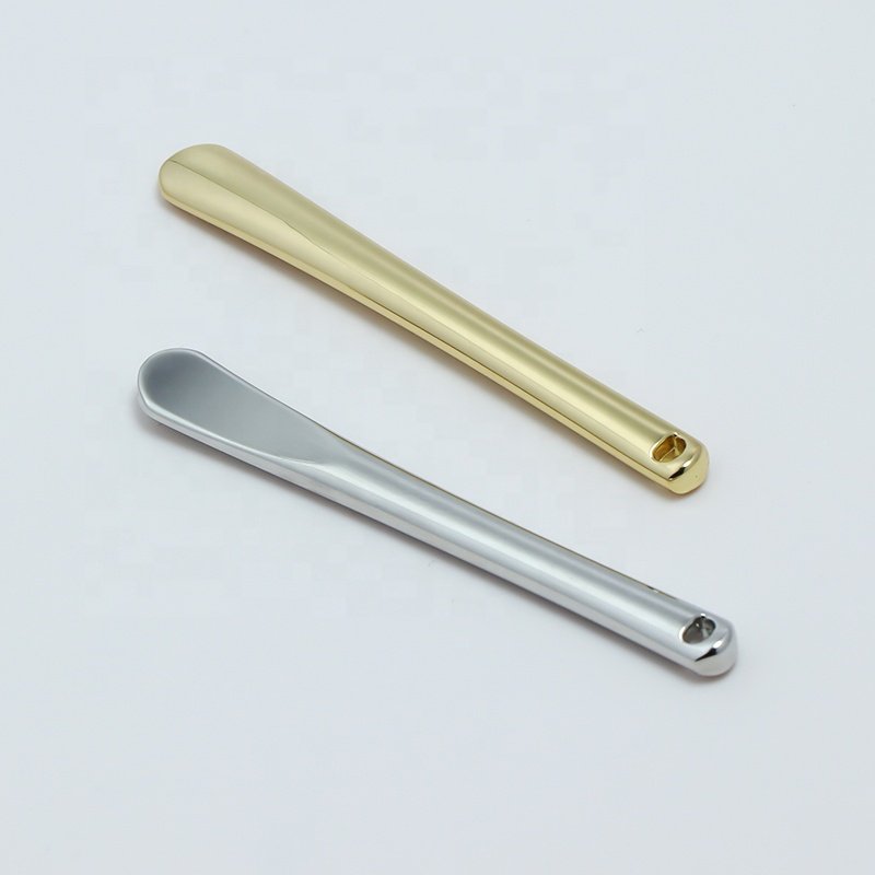 Luxury Metal Cosmetic Spoon Face Cream Mixing 60mm Mini Small Gold Cosmetic Spatulas
