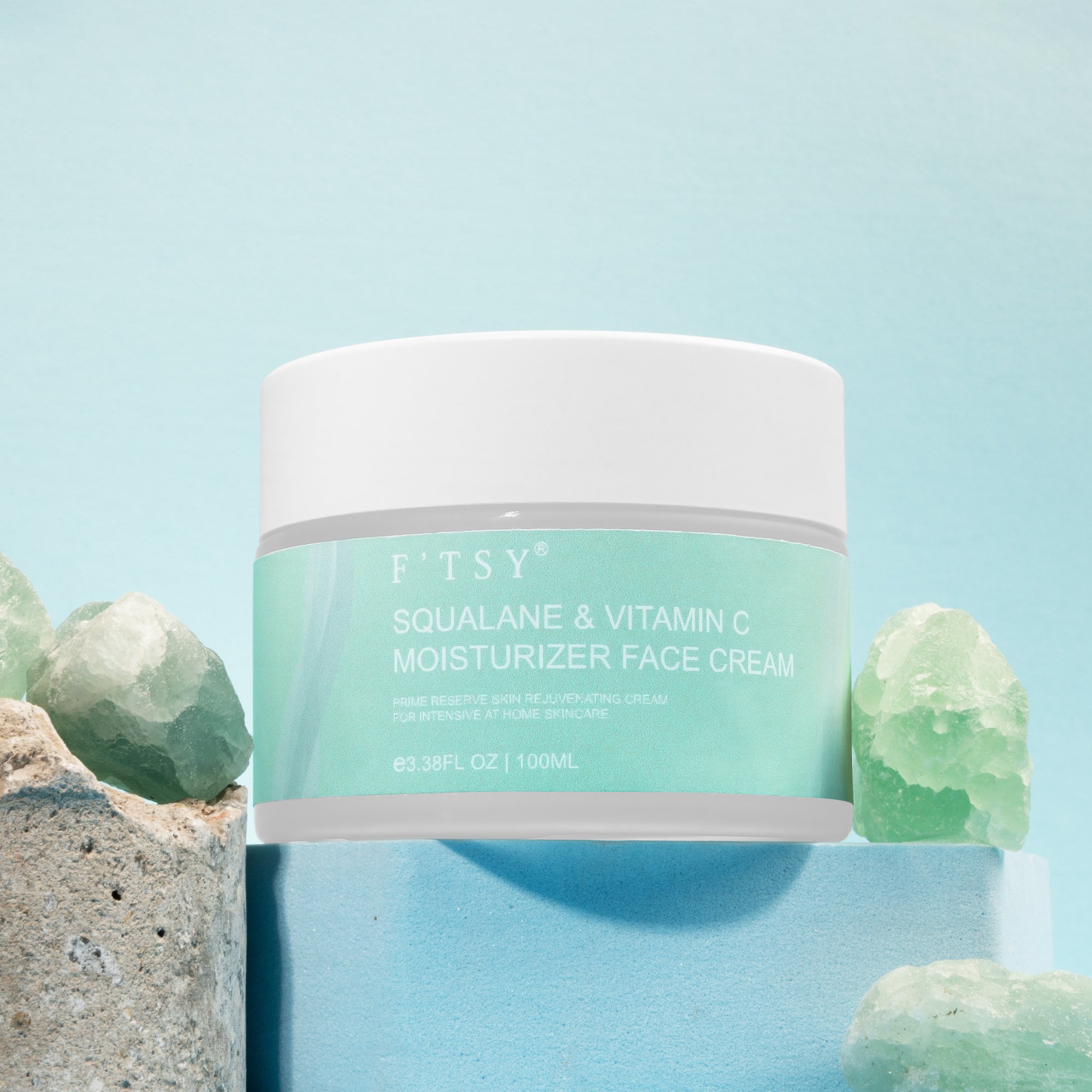 Moisture Face Cream Skin Care Whitening Facial Cream Private Label Vegan Organic Moisturizing Squalane&Vitamin C Face Cream