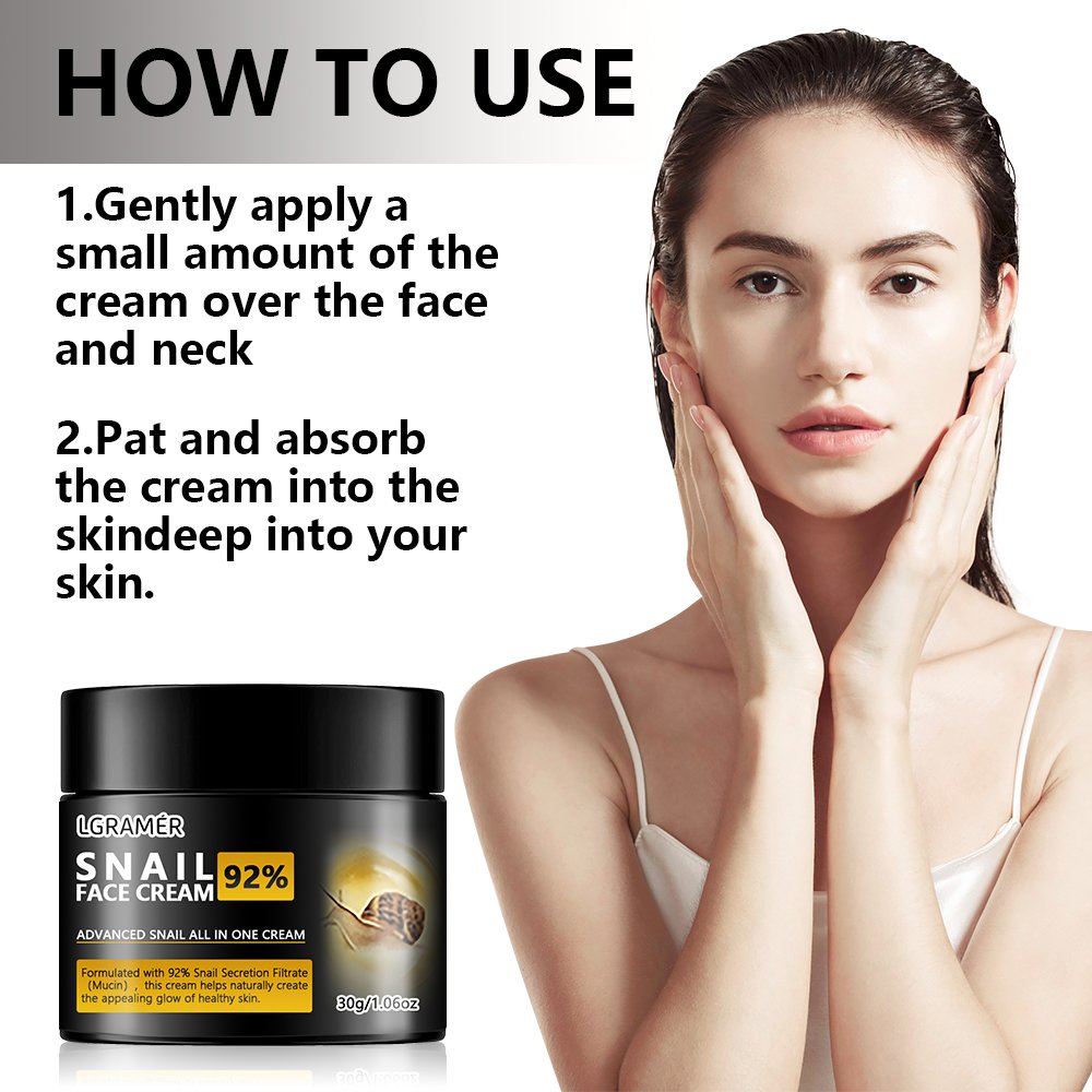 Wholesale face care products snail face cream facial gently moisturizes cream