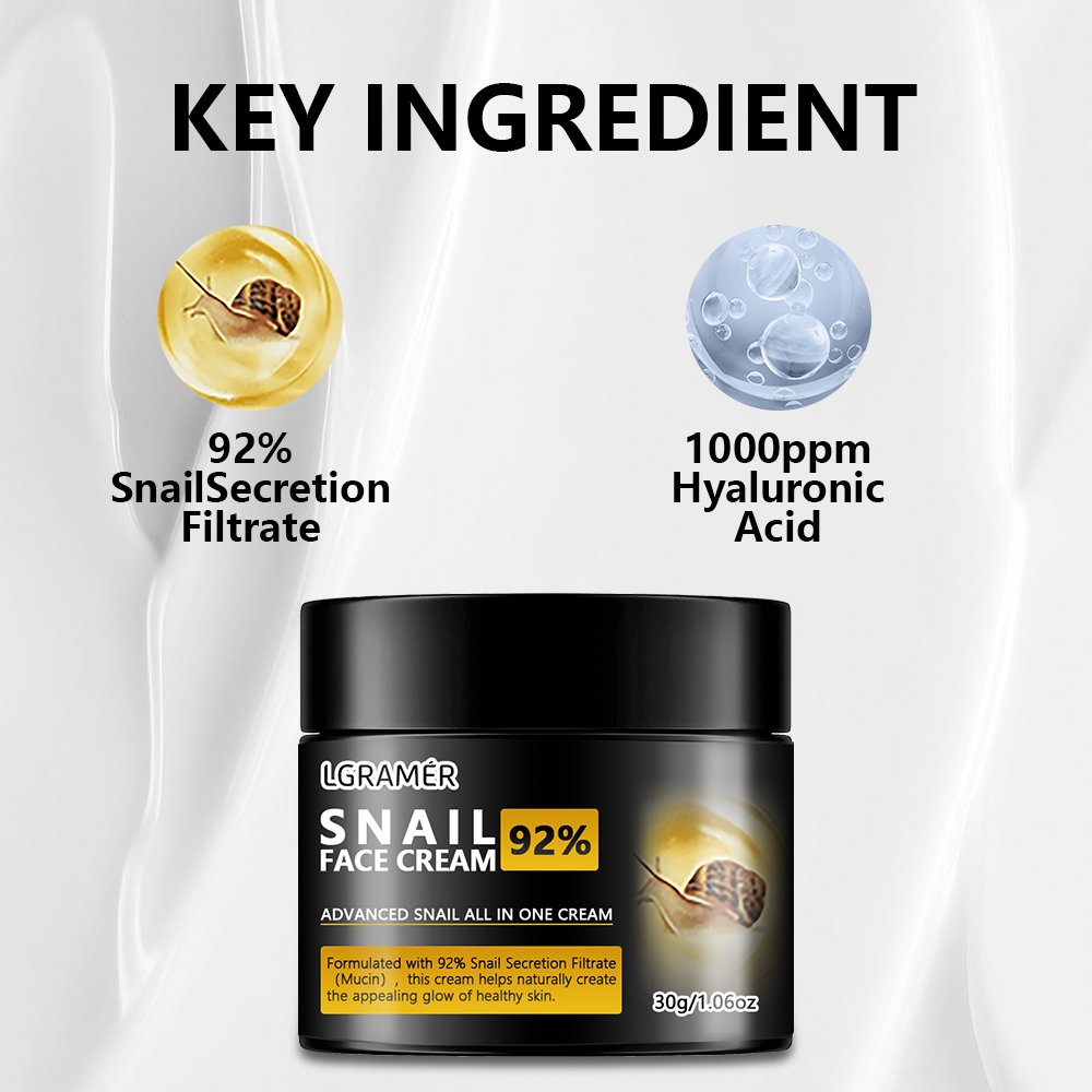 Wholesale face care products snail face cream facial gently moisturizes cream