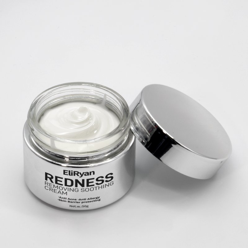 Custom Logo Private Label Skincare Organic Vegan Anti Allergy & Acne Redness Removing Soothing Face Cream For Home Use