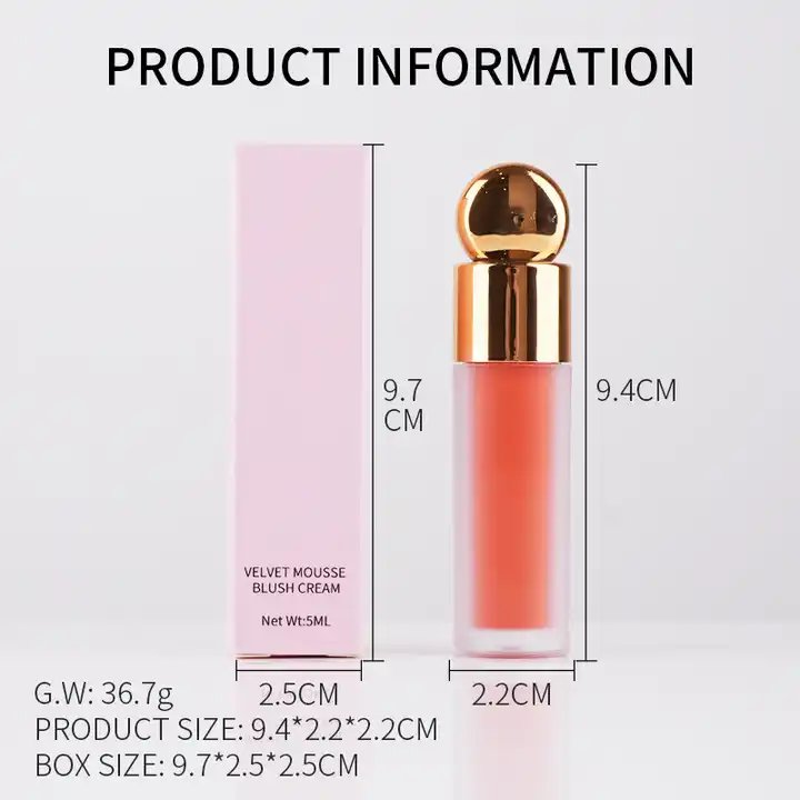Wholesale customizable makeup liquid powder blusher waterproof makeup holding high-quality face cream facial cosmetics