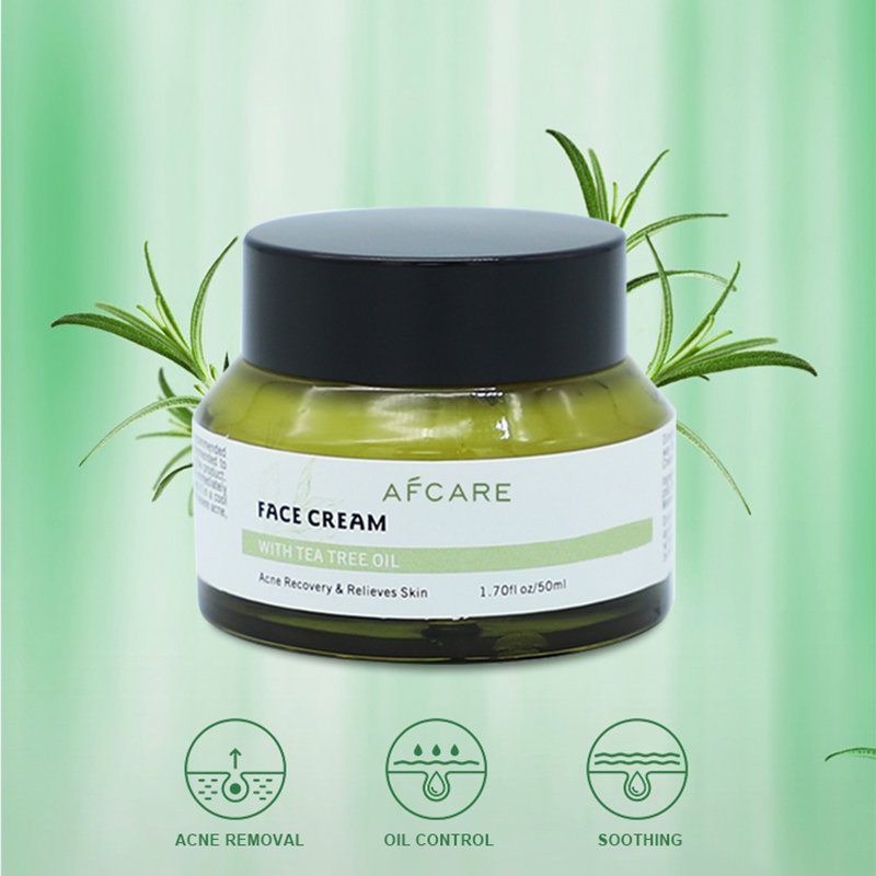 The Best Face Cream for Ladies Paraben-free Anti Acne & Moisturizing and Tea Tree & Purslane Green Face Paste Cream