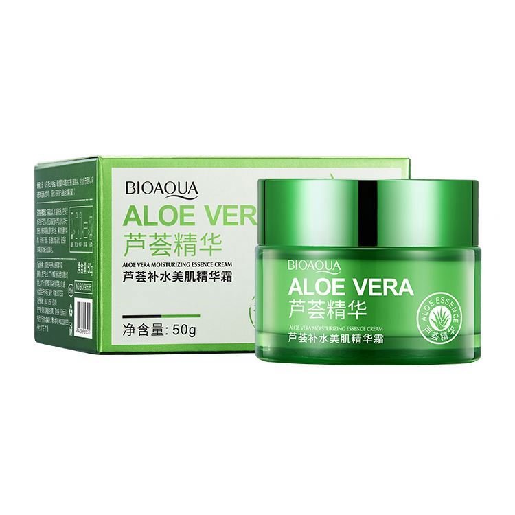 face cream Bioaqua OEM private label organic aloe vera hydrating whitening skin care herbal moisturizing beauty