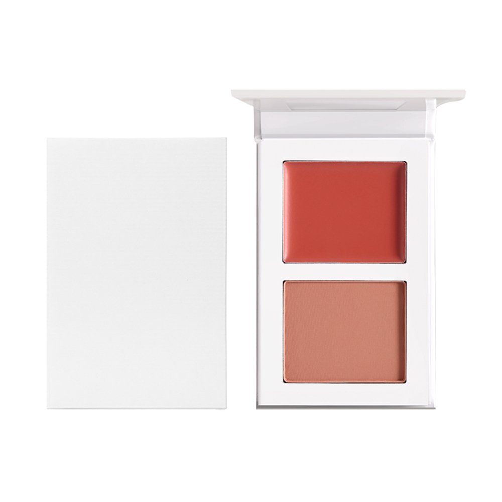 HOT SALE Glow 2 in 1 Blusher Makeup Powder Cream Blush 7 Colors Highlighter Blush Contour Palette