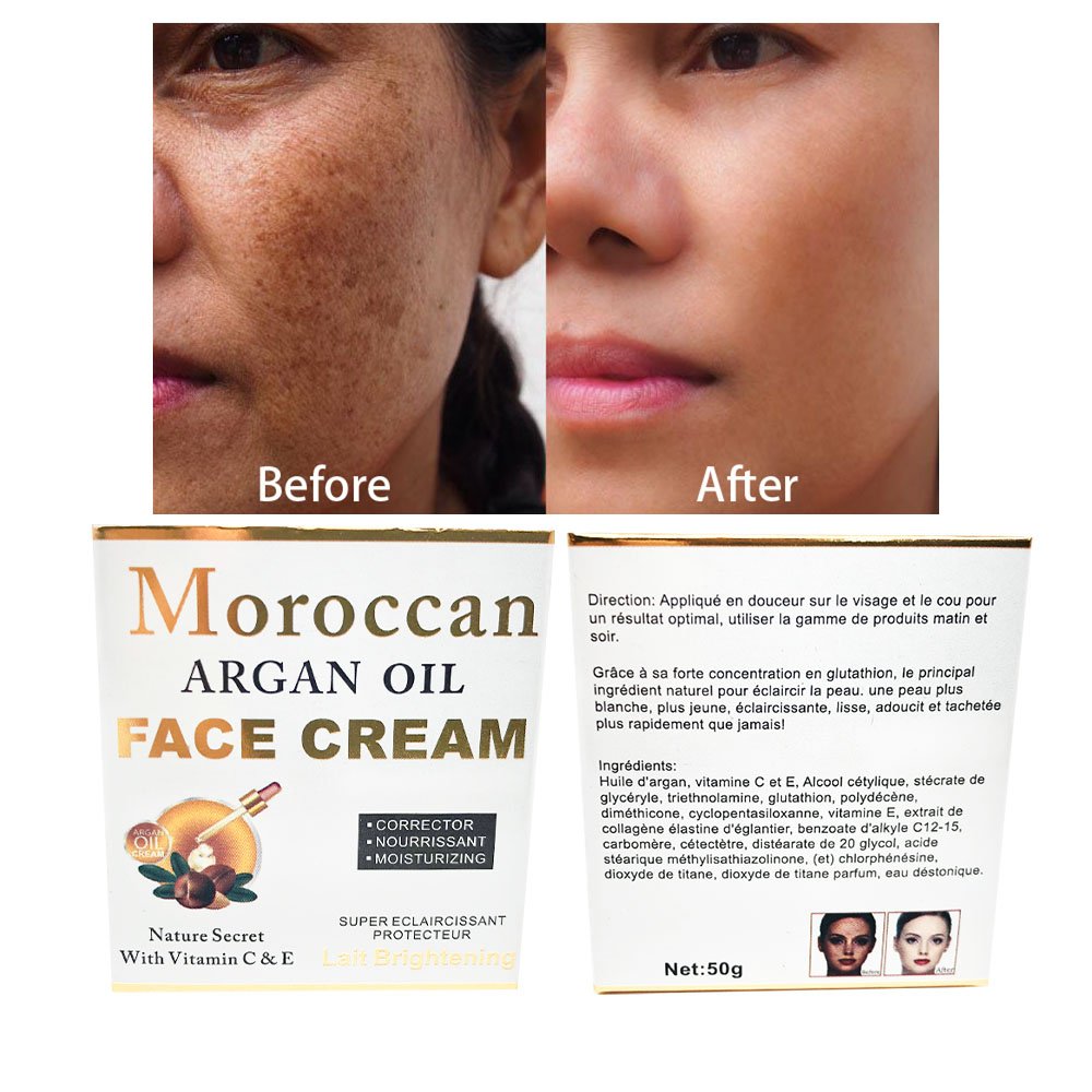 Morocco Argan Oil Face Cream Provides Lasting Hydration Natural Vegan Skin Smooth Improving Skin Tone