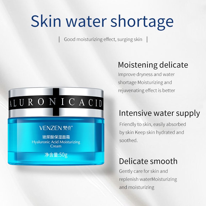 VEZE Hyaluronic Acid Moisturizing Best Face Cream for Beauty Manufacturer Day Adults GMP Female Regular Size