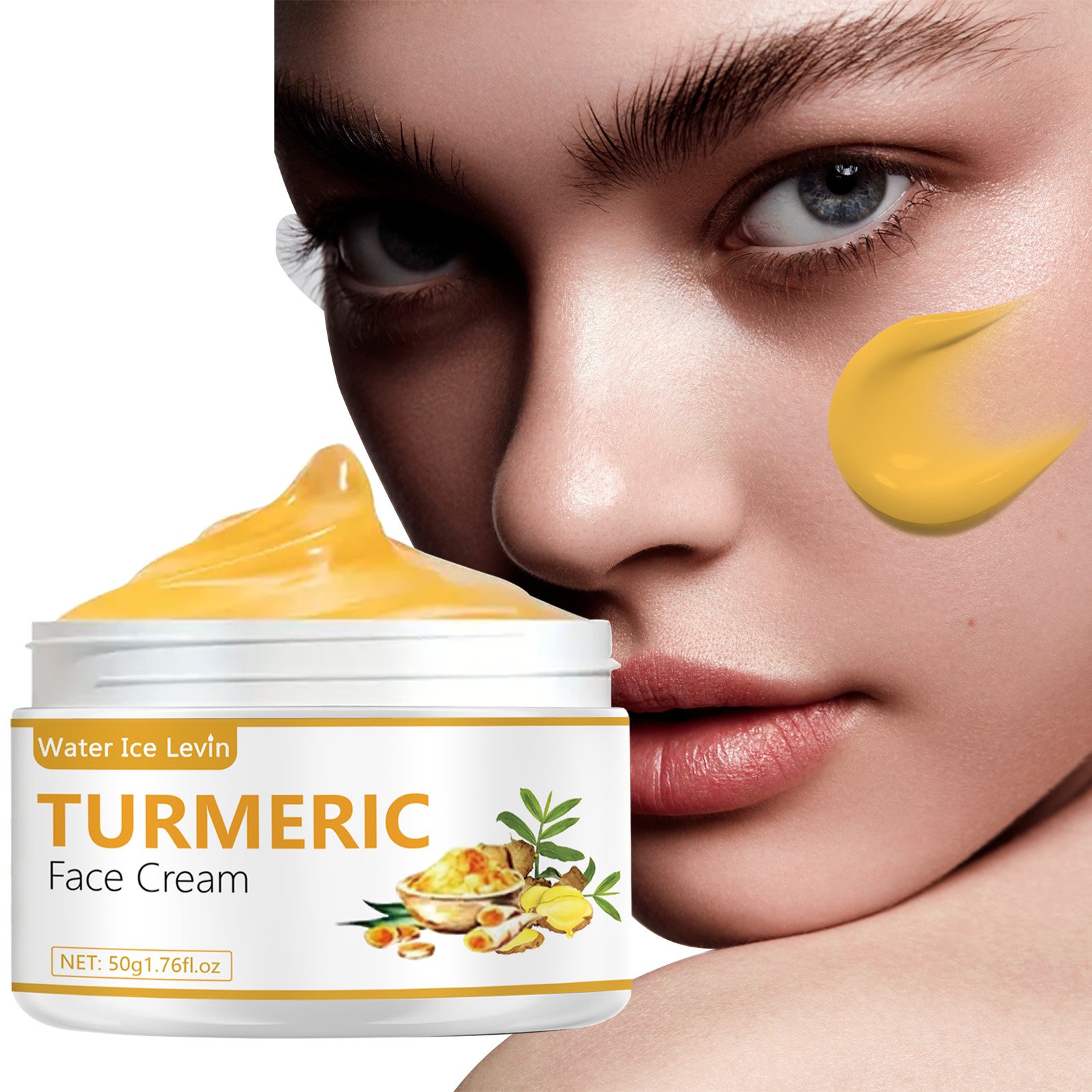 Turmeric moisturizing cream Soothing and moisturizing Vitamin C Turmeric anti-aging face cream 50g