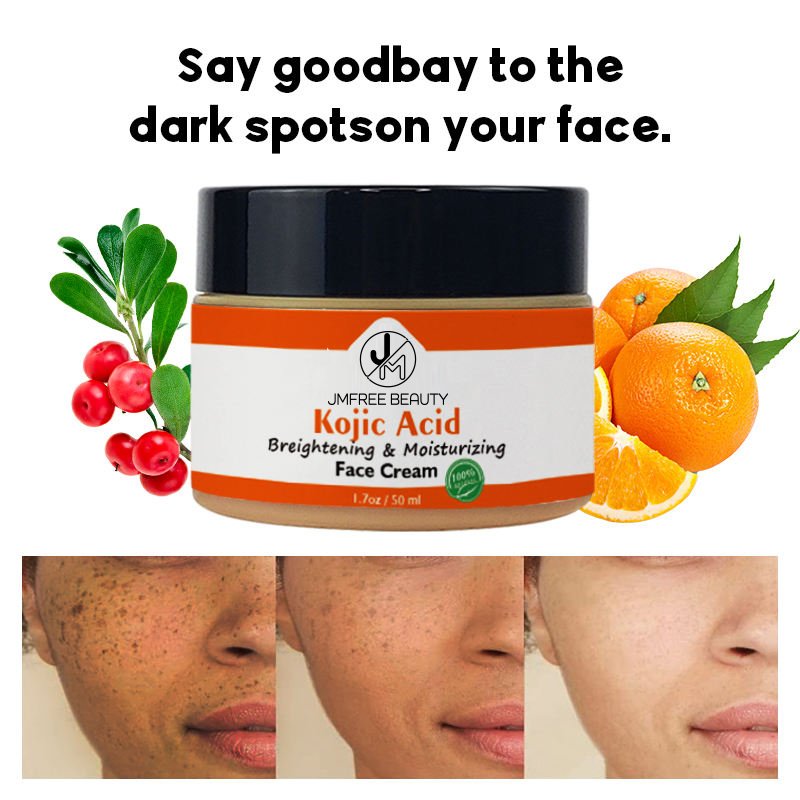JMFREE Beauty Skin Care Dark Spot Removing Acne Skin Whitening Brightening Anti Aging Wrinkle Kojic Acid Face Cream