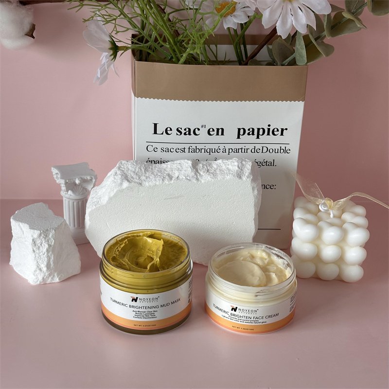 Noyeon Turmeric Skincare Set Anti Acne Dark Spot Whitening Private Label Soap Serum Scrub Cream Facial Wash face Skin Care Set