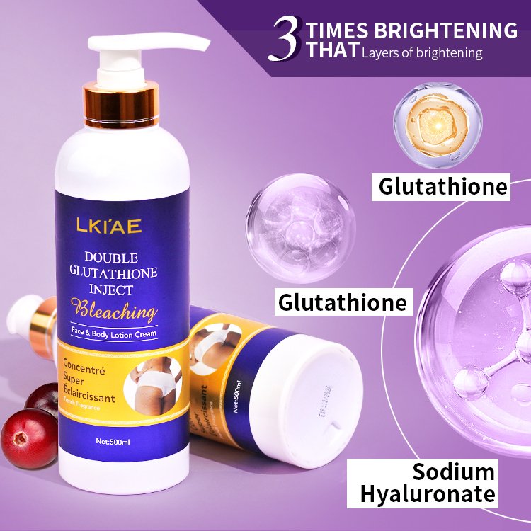 African body lotion nicotinamide double glutathione face body care black skin bleaching whitening body lotion cream