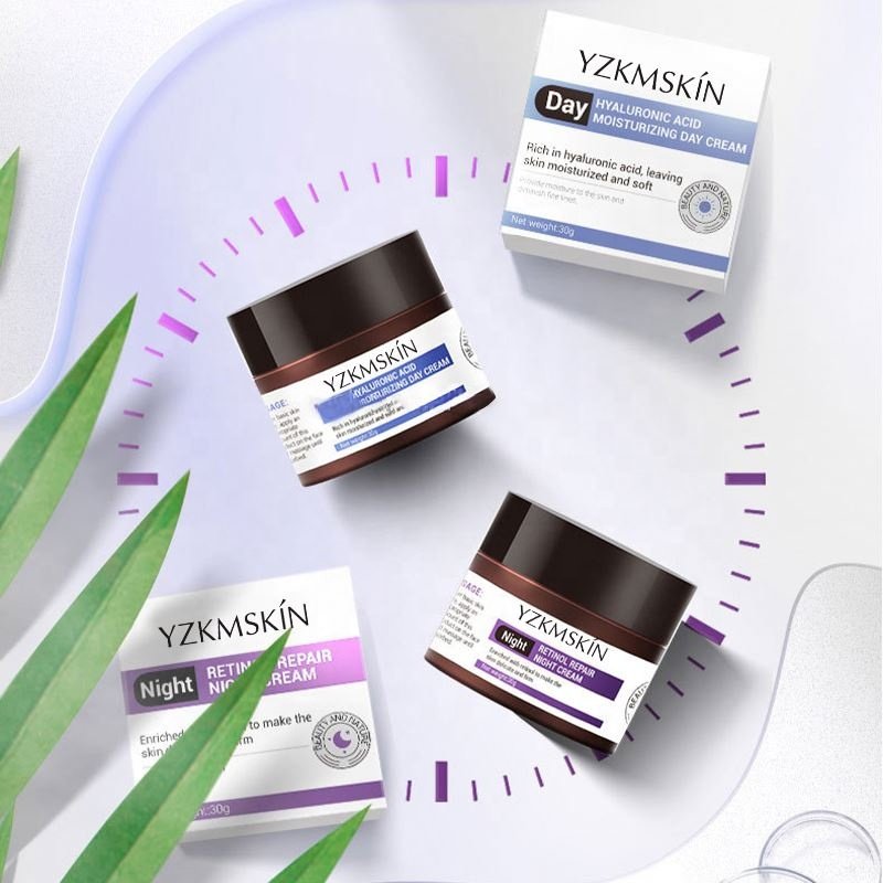 OEM Facial Anti-wrinkle Whitening Custom Logo Skin Care Products Anti-Aging Whitening Beauty Face Cream Day and Night Face Cream
