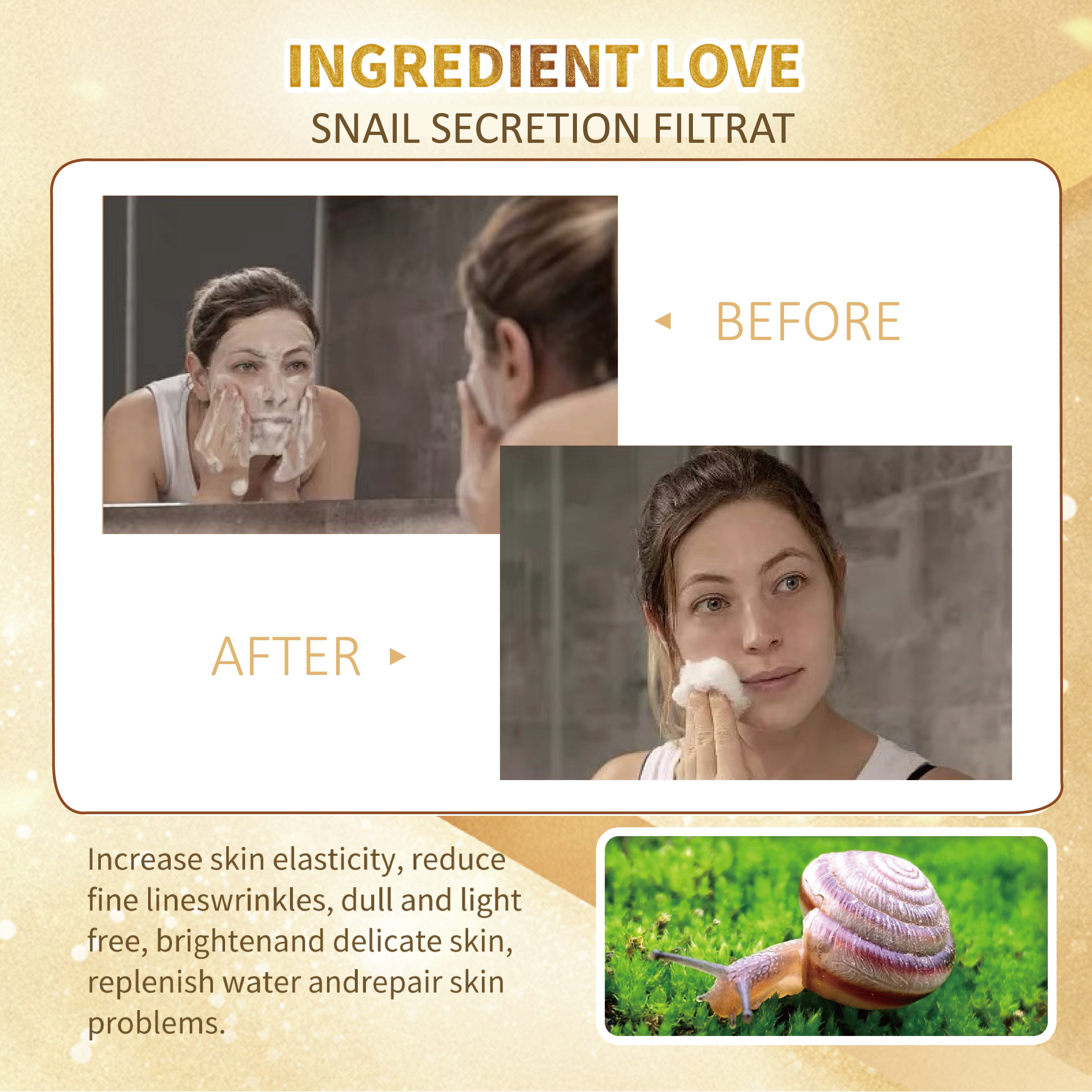 snail mucin 92% repair cream, BELLTRA for dry skin, suitable for dry skin, sensitive skin Korean skin natural face cream