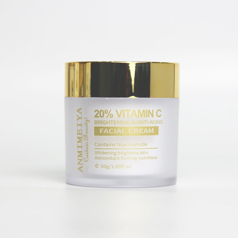 Skin Face Cream 20% Vitamin C Print Your Logo Vitamin C Whitening Brightening Day Night Moisturizing Facial Cream