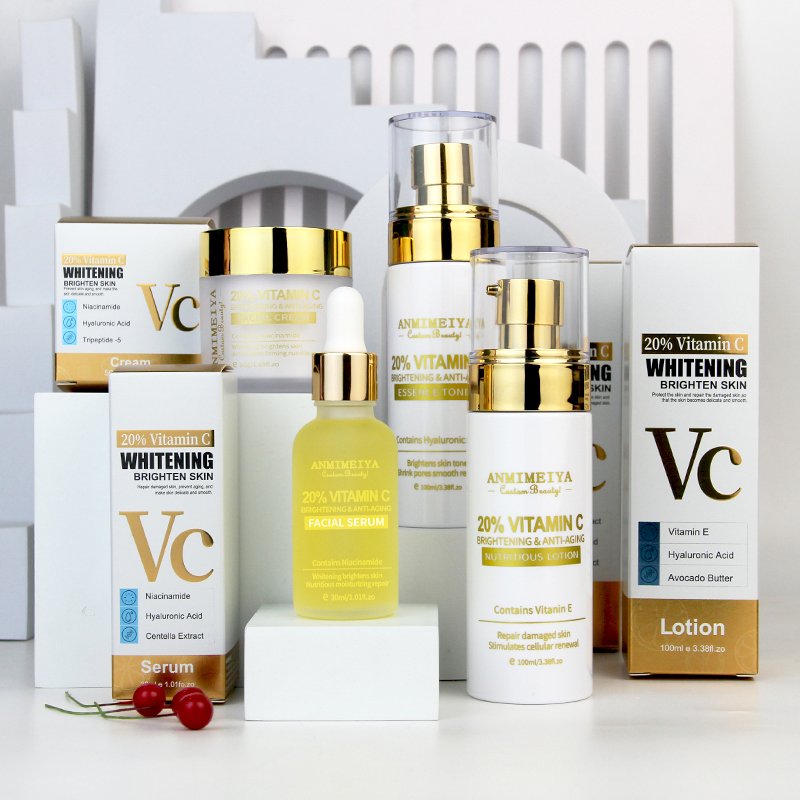 Skin Face Cream 20% Vitamin C Print Your Logo Vitamin C Whitening Brightening Day Night Moisturizing Facial Cream