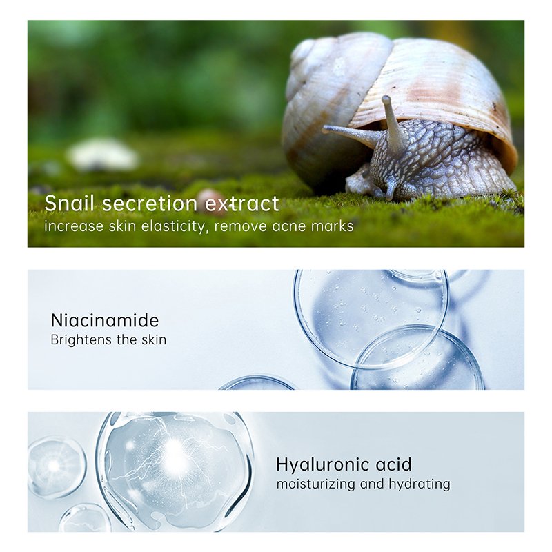 AuQuest snail cream Private label organic Moisturizing repairing collagen whitening Anti Wrinkle Snail face Cream