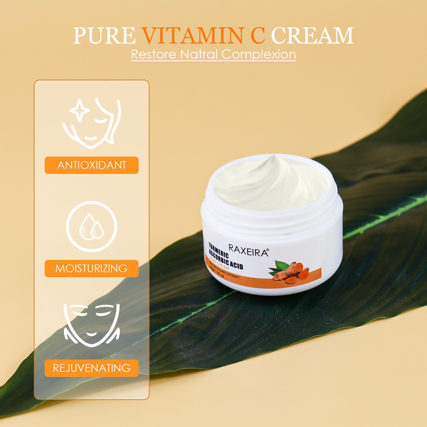 Private Label Turmeric Cream For Acne Skin Care Lightening Moisturizing Anti Acne Pimple Removal Turmeric Face Cream