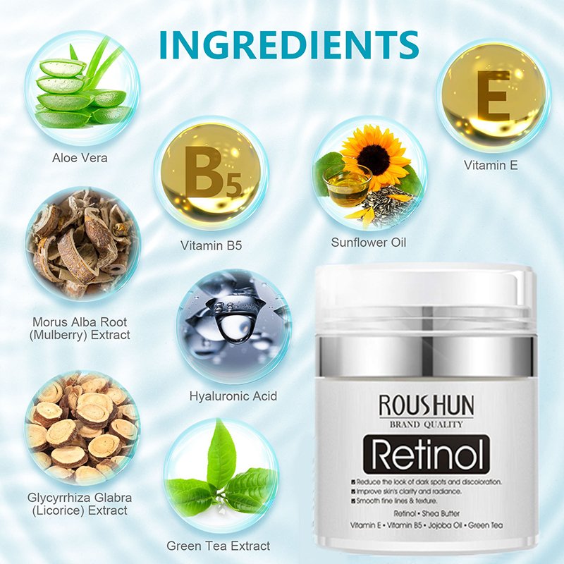 Private Label Natural Plant Whitening Anti-Wrinkle Facial care Organic Moisturizing Retinol Face Cream