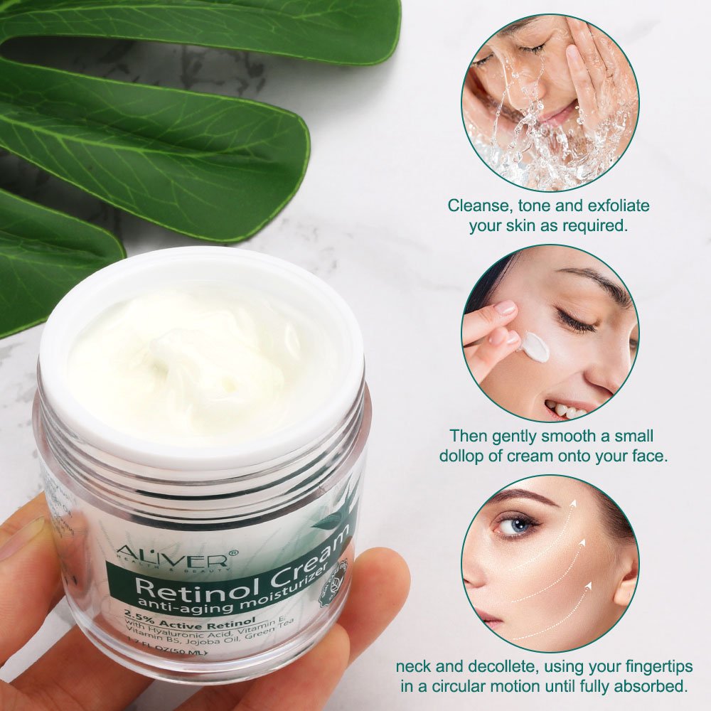OEM Private Label Anti Aging Facial Cream Skin Care Anti Spot Whitening Moisturizing Retinol Face Cream