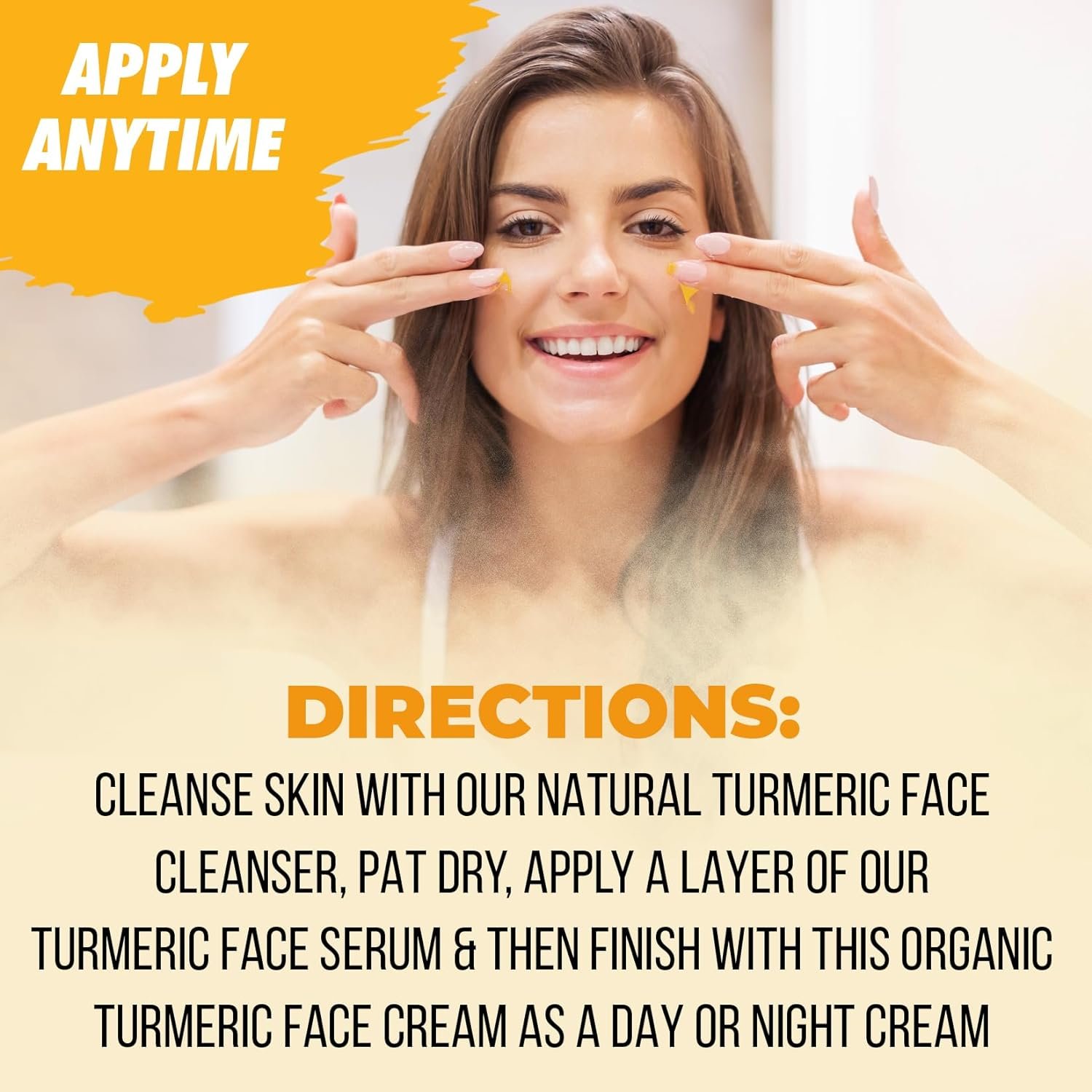 Private Label 50g 100% Natural Turmeric Acne Treatment Dark Spot Removing Facial Skin Whitening Tumeric Cream Face Cream