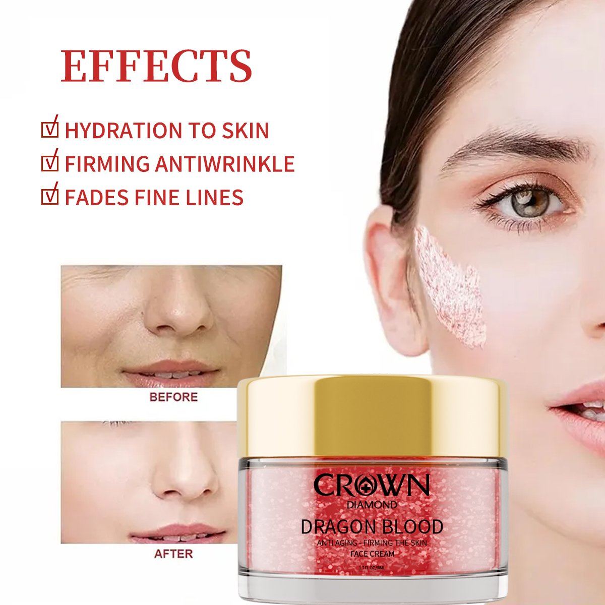 ODM/OEM Beauty Skincare Brightening Glow Repair Moisturizing Firming Anti-Aging Wrinkles Retinol Dragon Blood Face Cream