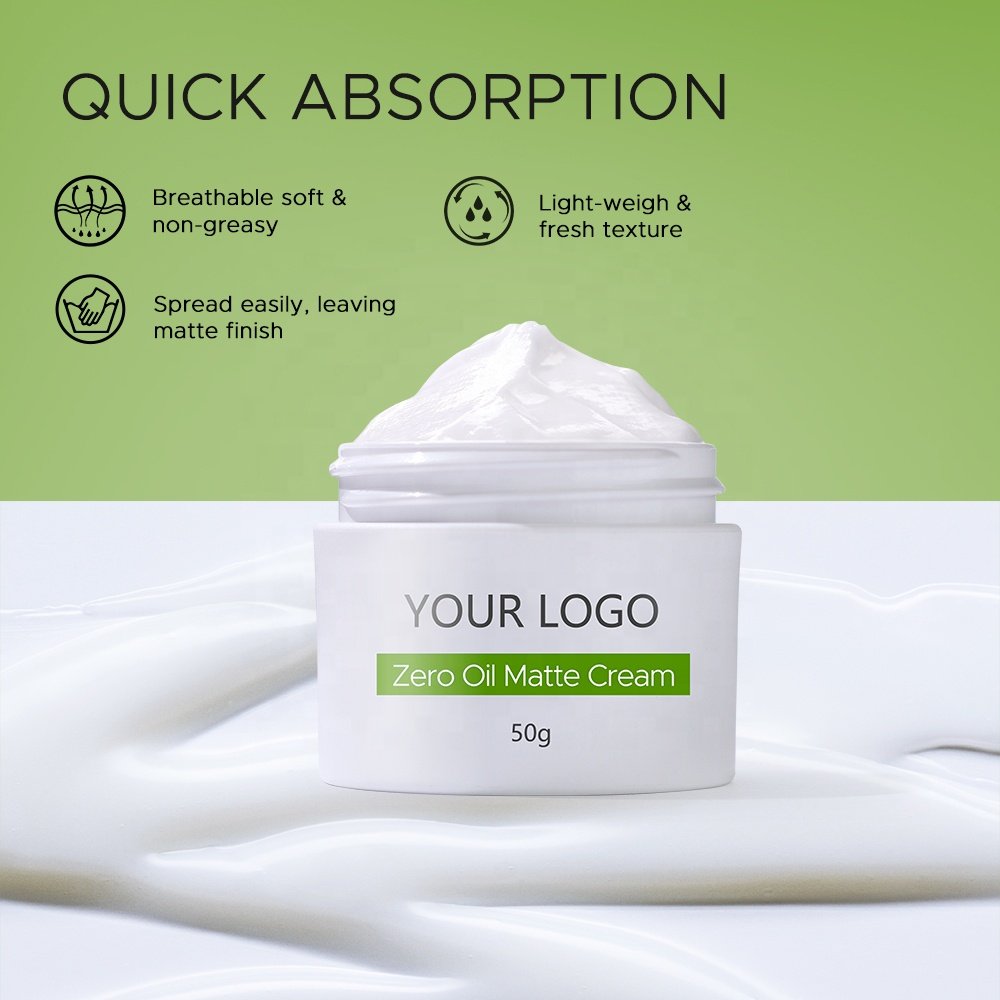 Private Label Oil Control Moisturizing Skin Care Firming Smooth Wrinkles Zero Oil Matte Face Cream