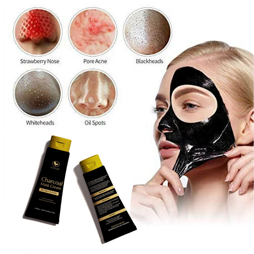 Best Quality Organic Charcoal Face Cream High-Potency Pore Cleaner Daily Use Oil Form Direct OBM Manufacturer