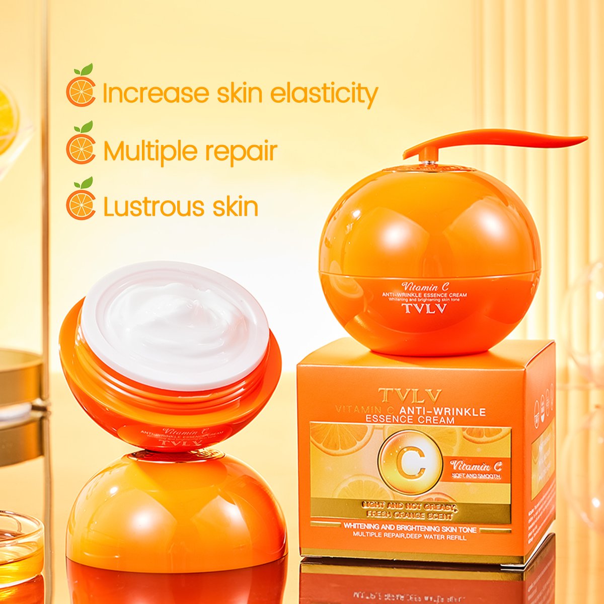 Wholesale Niacinamide Vitamin C Face Cream Anti-Wrinkle Anti-aging Brightening Whitening Daily Moisturizing Repairing Cream 50g