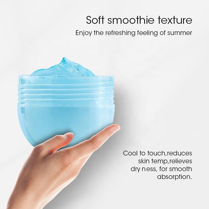 MULAN Custom Dry Skin Moisturizing Face Cream Smoothie Aloe Vera Gel No Greasy Soothing Damaged Irritated Skin Cream Lotion