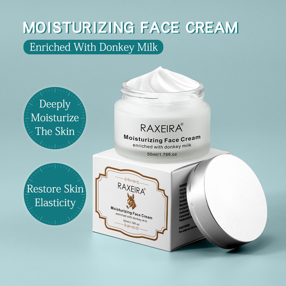 Chinese Donkey Milk Skin Care Face Cream Moisturizer Repair 50ml Private Label Face Cream For Glowing Skin Moisturizing