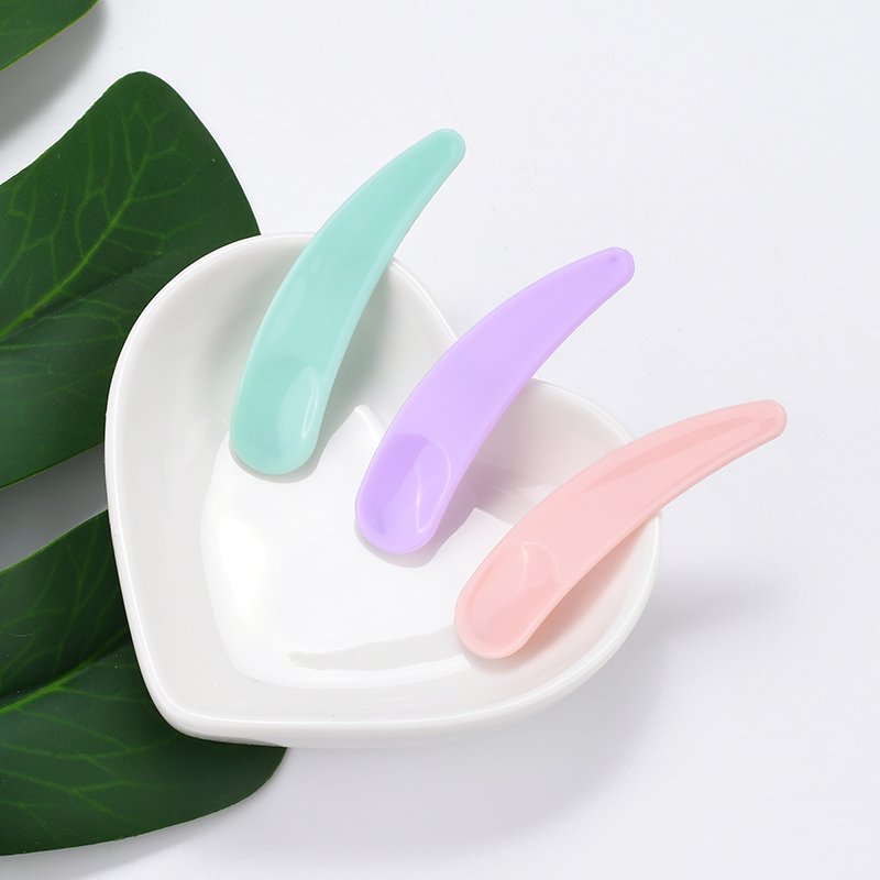 Wholesale Mini Plastic Face Cream Cosmetic Packaging Spatula Spoon Eye Facial Mask Spoon Mask Cream Spoon