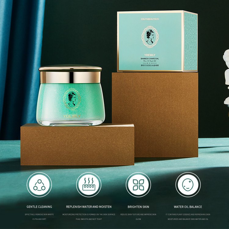 OEM YDEWLY private label Yeast Bamboo Charcoal Ice Crystal Gel repair dry skin moistureskin care face cream