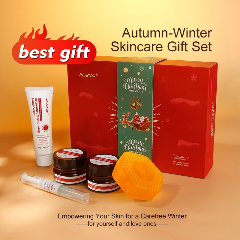 Personal Care Set Box Gift Set Repair Face Moisturizer Hydrating Hand Whitening Cream Hand Made Soap Christmas Winter Gift