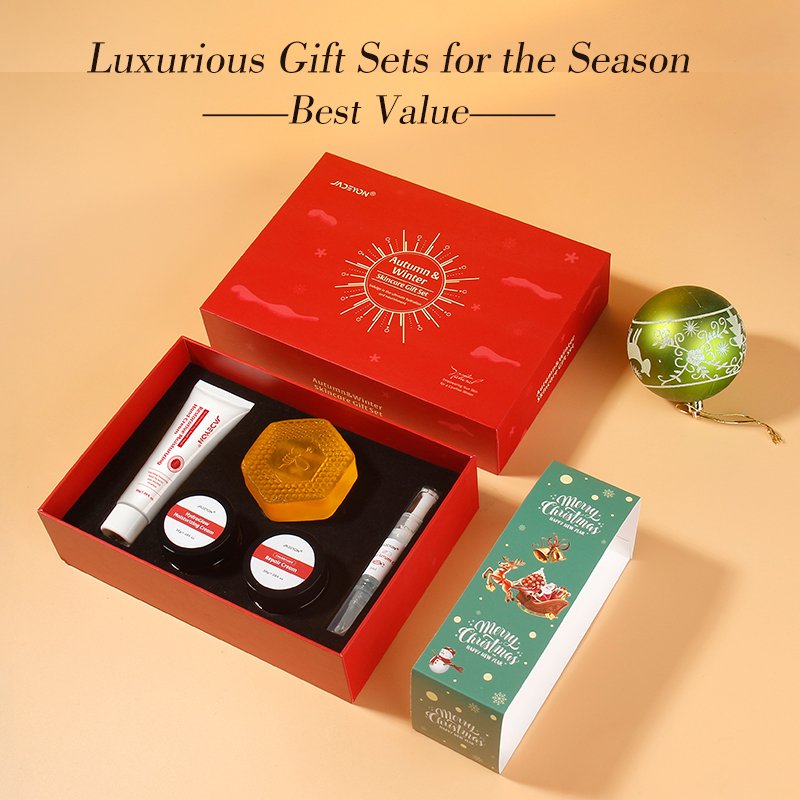 Personal Care Set Box Gift Set Repair Face Moisturizer Hydrating Hand Whitening Cream Hand Made Soap Christmas Winter Gift