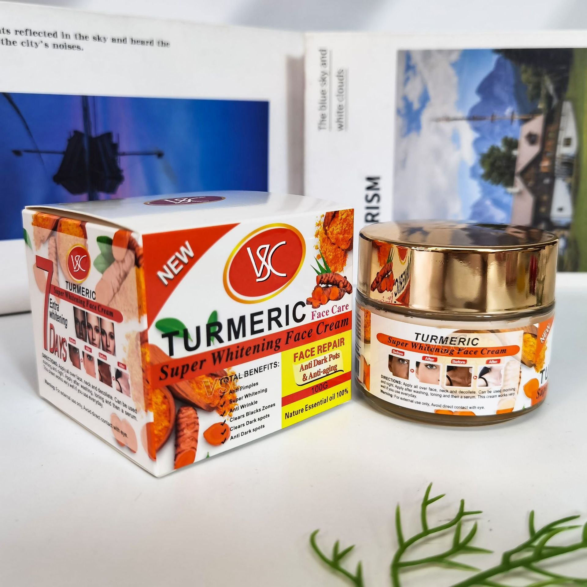 High Quality New Turmeric Cream Face Care Moisturizing Face Cream Lotion
