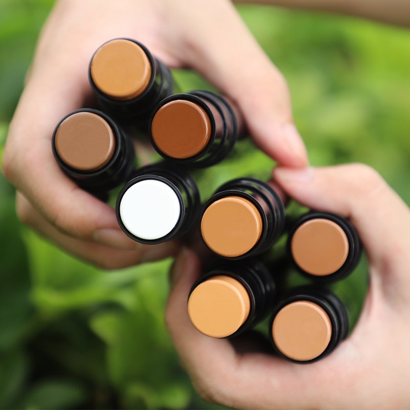 OCHAIN Small Moq Full Coverage Matte High Quality Organic SPF Cream Waterproof Luxury Concealer Face Contour Stick Bronzer