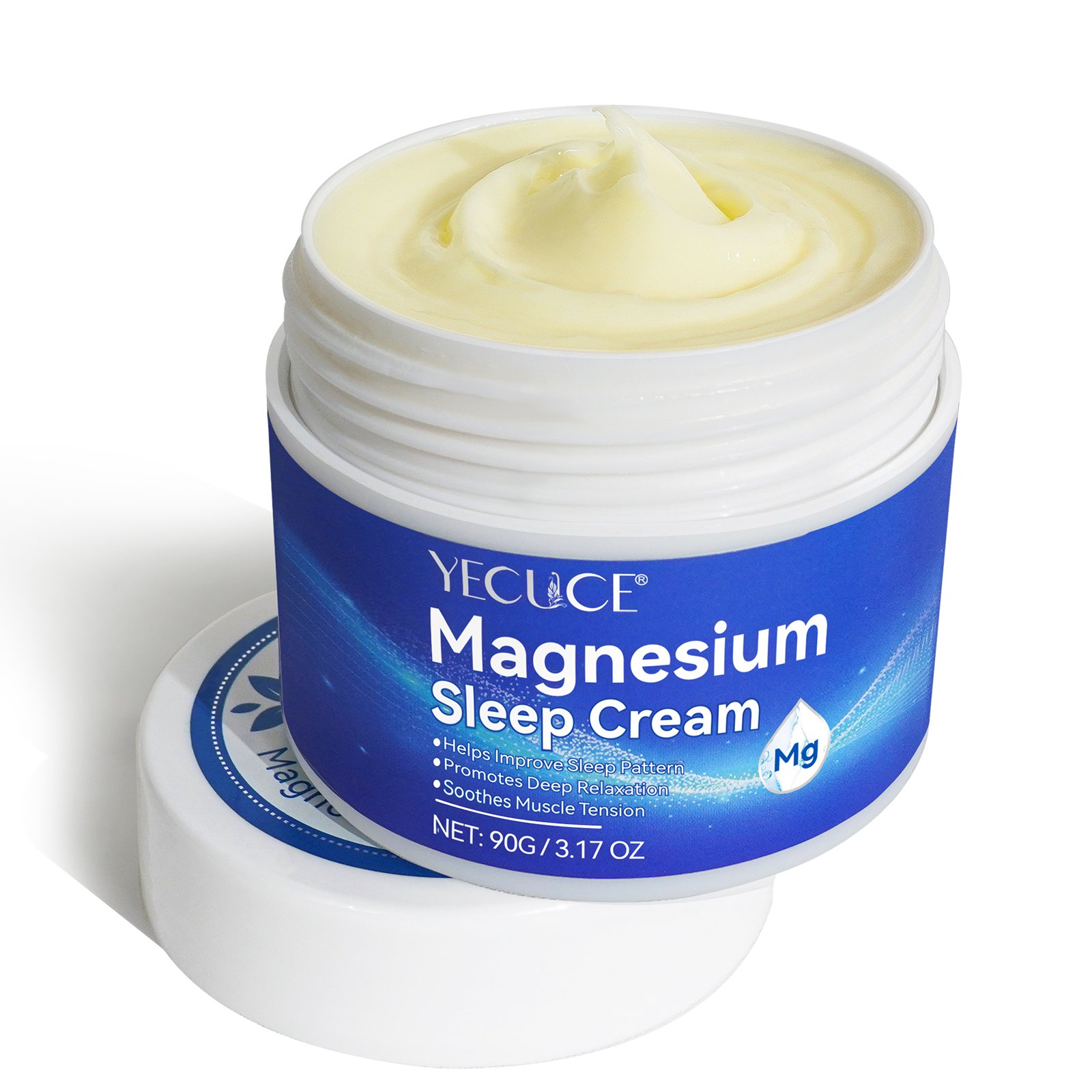 YECUCE enhance resistance improve sleep soothing calming 90g sleeping face cream,body skin magnesium oil muscle sleep cream