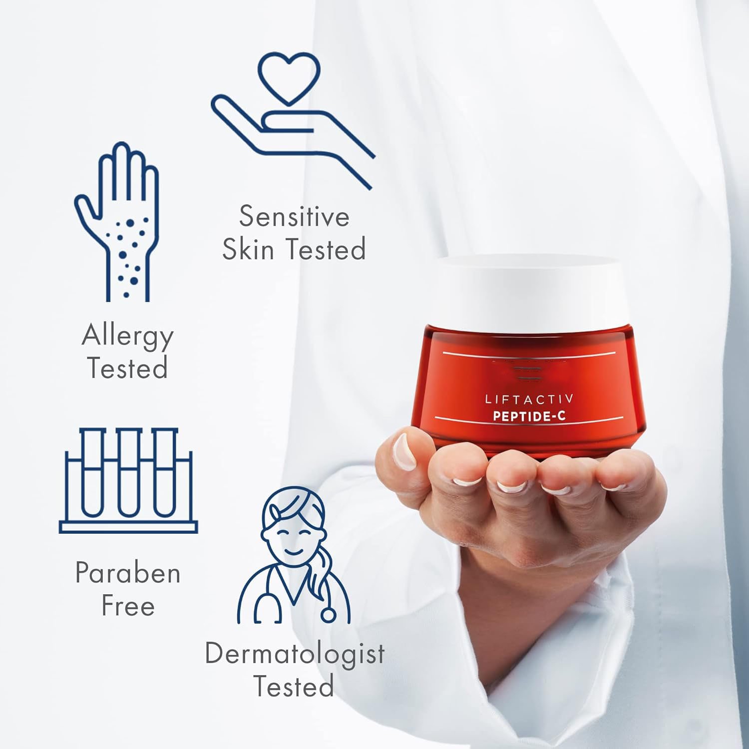 Vi LiftActiv Peptide-C Anti-Aging MoisturizerVitamin C Face Cream with Collagen Peptides to Reduce Wrinkles hcy Skin care
