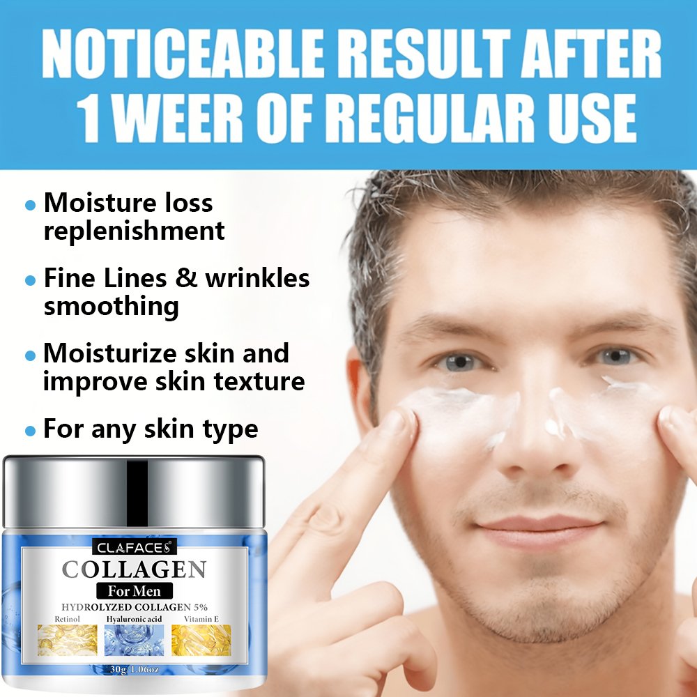 High Quality Collagen Cream Own Brand Hydrolyzed Collagen Anti Wrinkle Deep Care Face Cream For Man