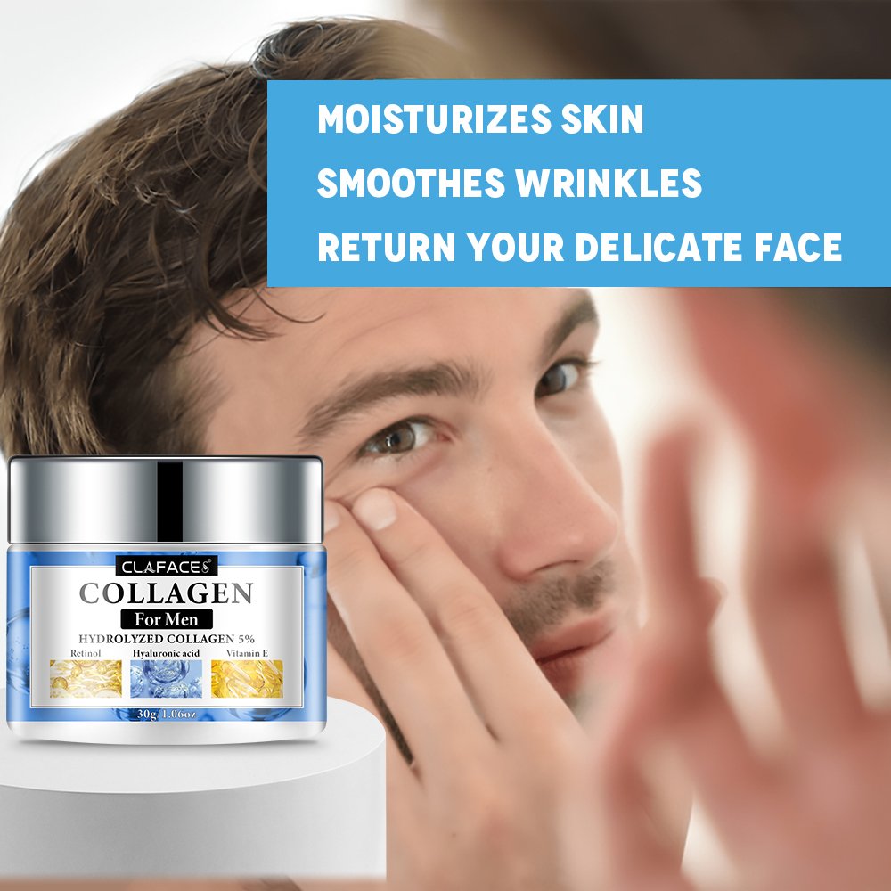 High Quality Collagen Cream Own Brand Hydrolyzed Collagen Anti Wrinkle Deep Care Face Cream For Man
