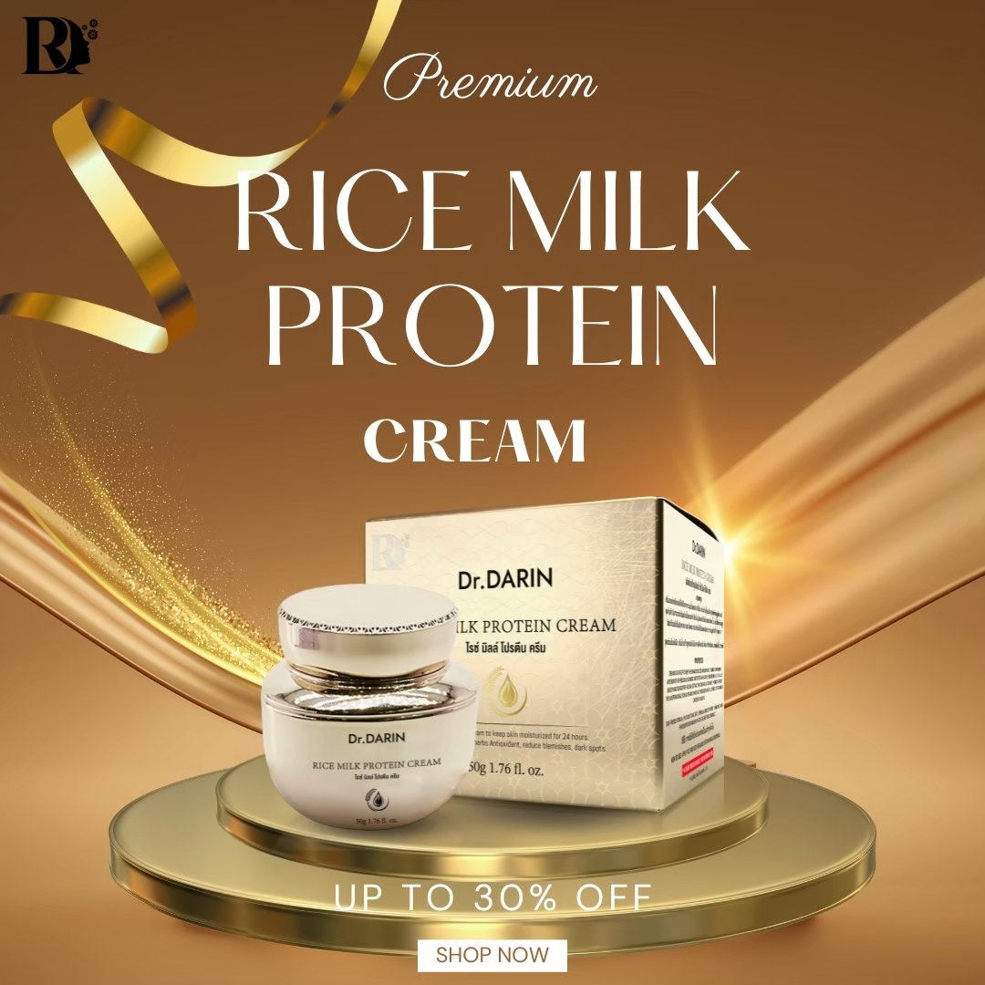 No.1 Face Care Cosmetic Skin Product Skin Care Face Cream Rice Milk Protein Cream Size 50g. Moisturizing Gel Cream for 24 hours.