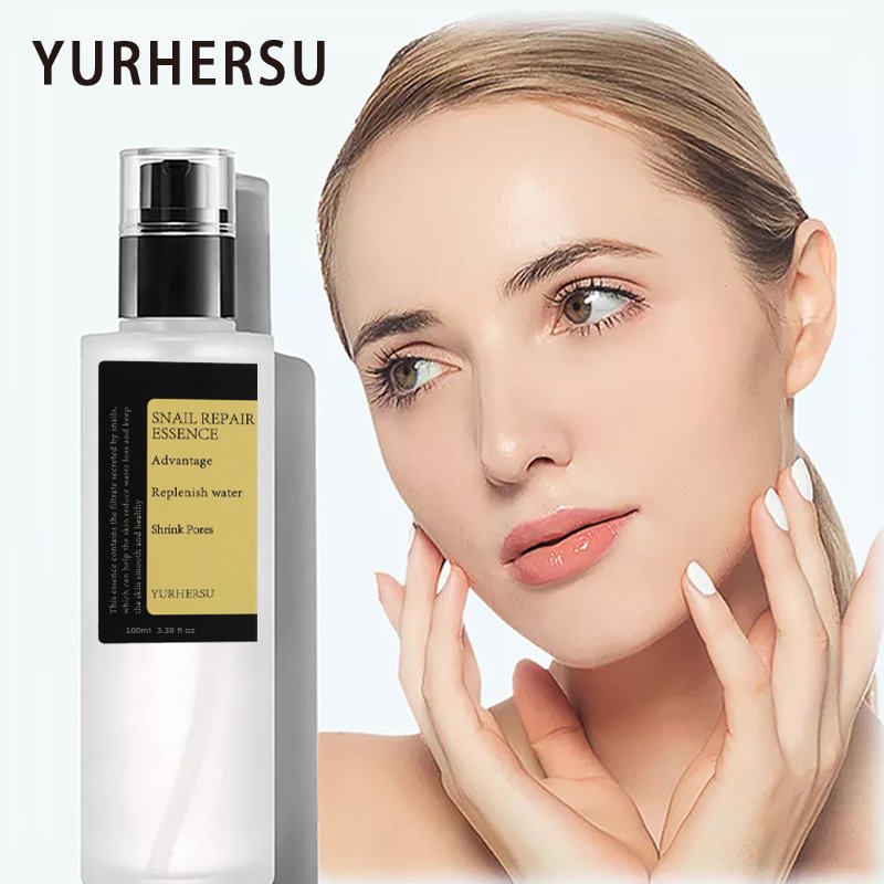 100pcs Customize Wholesale Snail Mucin Snail Secretion Filtrate 92% Mucin Cream and Serum Facial Skin Care Set