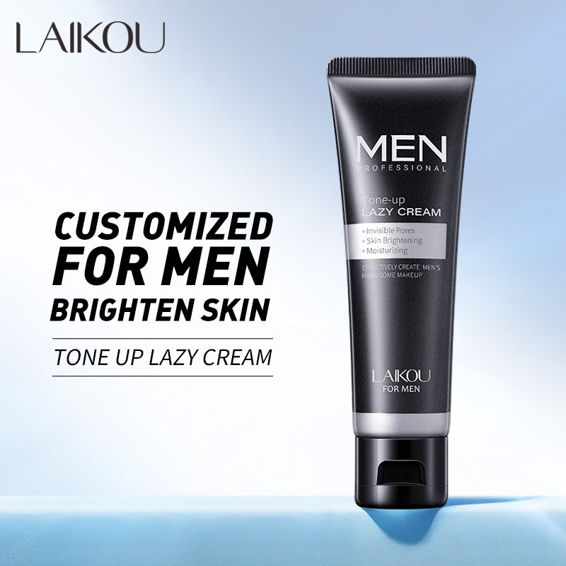 LAIKOU men's invisible pores 50g makeup tone up cream brightening bb cream skin whitening face cream for men