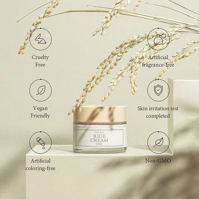 Korean original 41% rice bran face cream improves skin quality, whitens, moisturizes and brightens skin tone Retinol