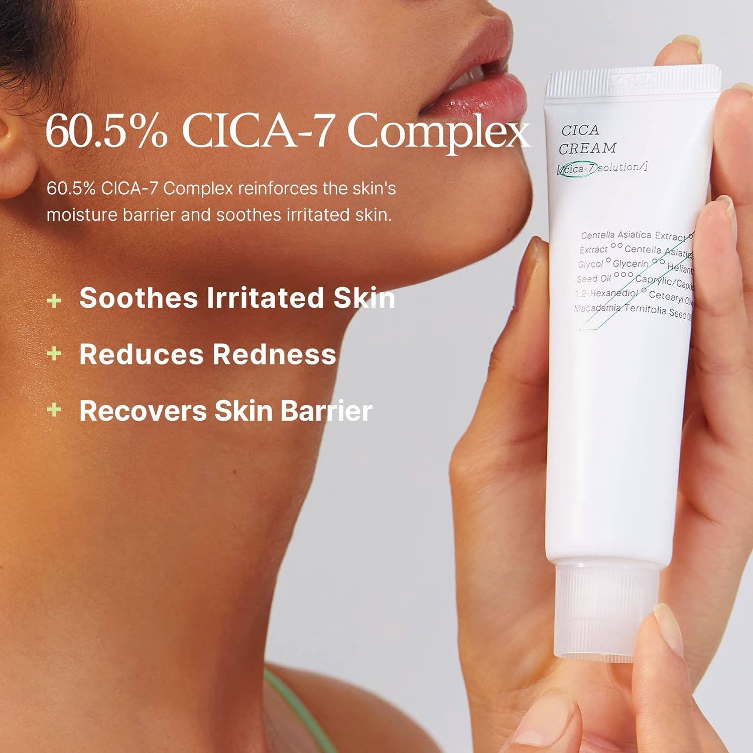 50ml Korea Cosmetic Wholesale Moisturize whiten Centella Moisturizer COSX Pure Fit Cica Cream Face Cream